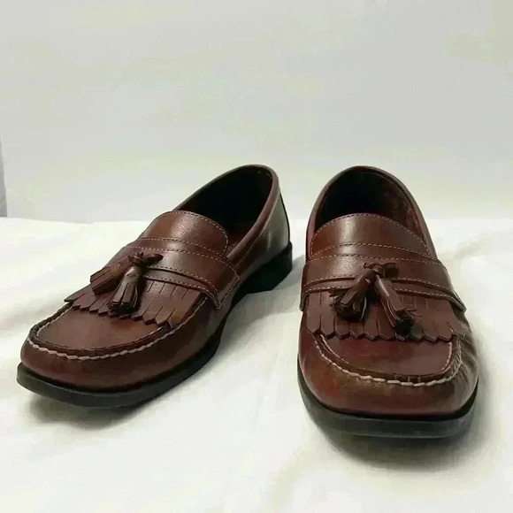 Dexter Other - Dexter- Men’s Tassel Loafers-Leather- Brown- 11